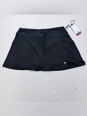 Fila Women's Black Active Tennis Skort with Built-In Shorts